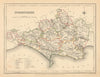 Antique county map of DORSETSHIRE by Creighton & Walker for Lewis c1840