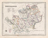 Antique county map of HERTFORDSHIRE by Creighton & Walker for Lewis c1840