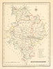 Antique county map of HUNTINGDONSHIRE by Creighton & Starling for Lewis c1840