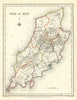 Antique map of the ISLE OF MAN by Creighton & Walker for Lewis c1840 old