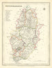 Antique county map of NOTTINGHAMSHIRE by Creighton & Walker for Lewis c1840