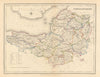 Antique county map of SOMERSETSHIRE by Creighton & Walker for Lewis c1840