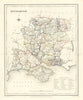 Antique county map of 'Southampton' (HAMPSHIRE). Creighton, Walker & Lewis c1840