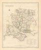 Antique county map of 'Southampton' (HAMPSHIRE). Creighton, Walker & Lewis c1840