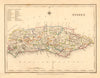 Antique county map of SUSSEX by Creighton & Walker for Lewis c1840 old