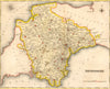 Antique county map of DEVONSHIRE by Creighton & Walker for Lewis. Coloured c1840