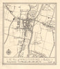 Town plan of WALLINGFORD, Oxfordshire. Thames Valley 1929 old vintage map