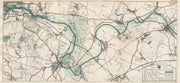 THAMES VALLEY. Oxford - Iffley - Abingdon - Dorchester - Wallingford 1929 map