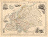 EUROPE. Austrian Empire Prussia Poland. Slave market pic. RAPKIN/TALLIS 1851 map