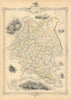 RUSSIA IN EUROPE. Oblasts.Ukraine Baltics Finland Poland. RAPKIN/TALLIS 1851 map