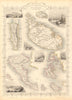 BRITISH MEDITERRANEAN POSSESSIONS. Gib Malta Corfu Zante. RAPKIN/TALLIS 1851 map