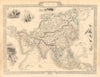 ASIA. Tartary Siam Persia Cabool Cochinchina East Indies. RAPKIN/TALLIS 1851 map