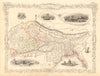 NORTHERN INDIA. British colonies &c. Nepal Bhutan Bengal. RAPKIN/TALLIS 1851 map
