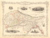 NORTHERN INDIA. British colonies &c. Nepal Bhutan Bengal. RAPKIN/TALLIS 1851 map