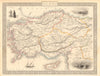 ASIA MINOR. Turkey Cyprus Dodecanese. Rhodes view. TALLIS & RAPKIN 1851 map