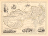 THIBET MONGOLIA MANDCHOURIA.Tibet Manchuria Ladakh China. RAPKIN/TALLIS 1851 map