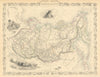 RUSSIA IN ASIA. Oblasts Districts.Siberia Urals Far East. RAPKIN/TALLIS 1851 map