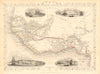 WESTERN AFRICA.Kong Mountains.Caravan routes.Slave Coast. RAPKIN/TALLIS 1851 map