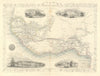 WESTERN AFRICA.Kong Mountains.Caravan routes.Slave Coast. RAPKIN/TALLIS 1851 map