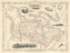 BRITISH AMERICA. Shows Hudson's Bay Company forts.Canada RAPKIN/TALLIS 1851 map