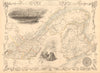 EAST CANADA & NEW BRUNSWICK. Quebec. Québec city view. TALLIS & RAPKIN 1851 map