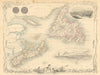 NOVA SCOTIA & NEWFOUNDLAND. Halifax view. Canada. PE. TALLIS & RAPKIN 1851 map