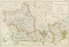 BERKSHIRE. Showing Parliamentary divisions, boroughs & parks. BACON 1934 map
