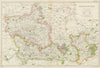 BERKSHIRE. Showing Parliamentary divisions, boroughs & parks. BACON 1934 map