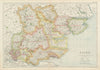 ESSEX. Showing Parliamentary divisions, boroughs & parks. BACON 1934 old map