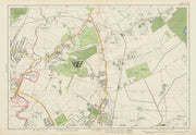 NE LONDON Woodford Bridge Chigwell Fairlop Barkingside Hainault. BACON 1934 map