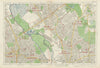 LEYTON/STONE Clapton Forest Gate Hackney Stratford Walthamstow. BACON 1934 map