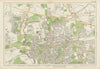 EALING Willesden Acton Southall Hanwell Greenford Park Royal. BACON 1934 map