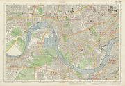 HAMMERSMITH FULHAM Chiswick Kensington Chelsea Barnes Putney. BACON 1934 map
