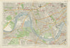 HAMMERSMITH FULHAM Chiswick Kensington Chelsea Barnes Putney. BACON 1934 map