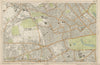 LONDON Notting Hill Kensington St Johns Wd Hammersmith Bayswater BACON  1919 map