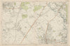 SUTTON Carshalton Morden New Malden Worcester Pk Mitcham Cheam. BACON  1919 map