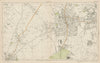 SUTTON Cheam Epsom Belmont Carshalton Ewell Banstead Downs. BACON  1919 map