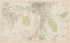 SOUTH CROYDON Carshalton Wallington Waddon Beddington Purley. BACON  1919 map