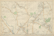 FINCHLEY/HENDON. Mill Hill,Colindale,Colney Hatch,Fortis Green.BACON 1900 map