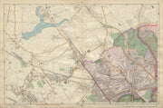 HAMPSTEAD WILLESDEN Cricklewood Golders Green Kilburn Belsize Pk BACON 1900 map