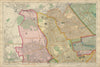 LONDON Notting Hill Kensington St Johns Wd Hammersmith Bayswater BACON 1900 map
