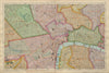 CENTRAL LONDON West End City Southwark Westminster Shoreditch BACON 1900 map