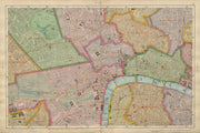 CENTRAL LONDON West End City Southwark Westminster Shoreditch BACON 1900 map
