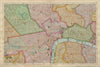 CENTRAL LONDON West End City Southwark Westminster Shoreditch BACON 1900 map