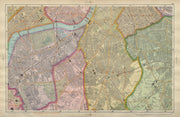S LONDON Clapham Brixton Lambeth Battersea Chelsea Camberwell BACON 1900 map