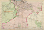 WOOLWICH Charlton Eltham Bexley Plumstead Shooters Hill G'wich BACON 1900 map