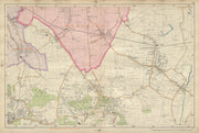 CHISLEHURST Eltham Mottingham Bromley Sidcup Foots Cray Catford BACON 1900 map