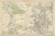 CROYDON Mitcham Carshalton Wallington Thornton Heath Beddington BACON 1900 map
