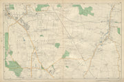 BROMLEY & ORPINGTON Hayes Petts Wood Keston St Paul's Mary Cray BACON 1900 map