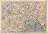 NW LONDON GEOLOGICAL Westminster Islington Brent Ealing Camden BACON 1900 map
